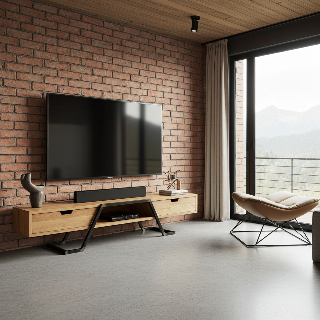 GMO Design Szafka RTV z litego drewna dębowego NANO SLIM NANO - zdjęcie 2