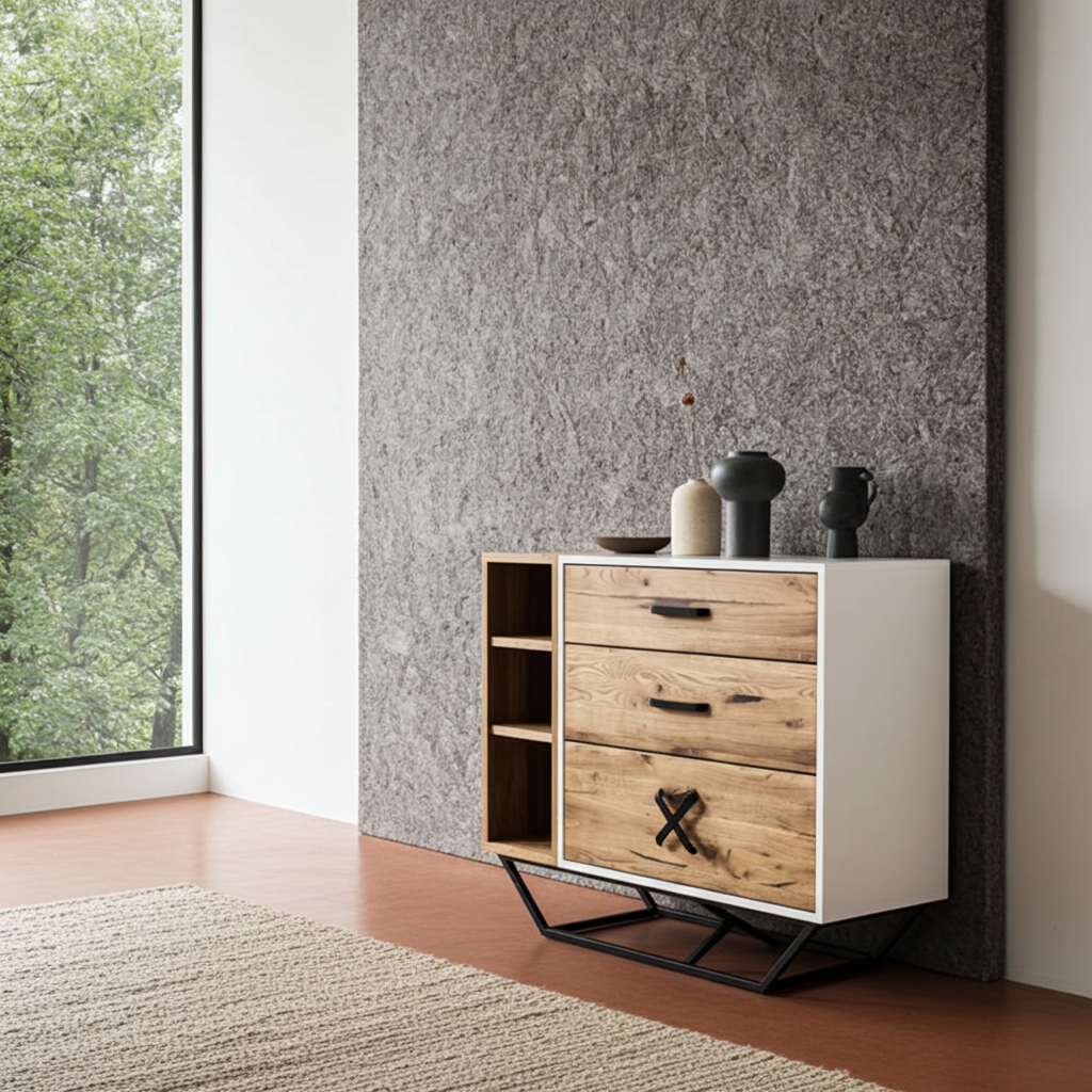 GMO Design Komoda z litego drewna dębowego SANKI 120 SANKI - zdjęcie 4