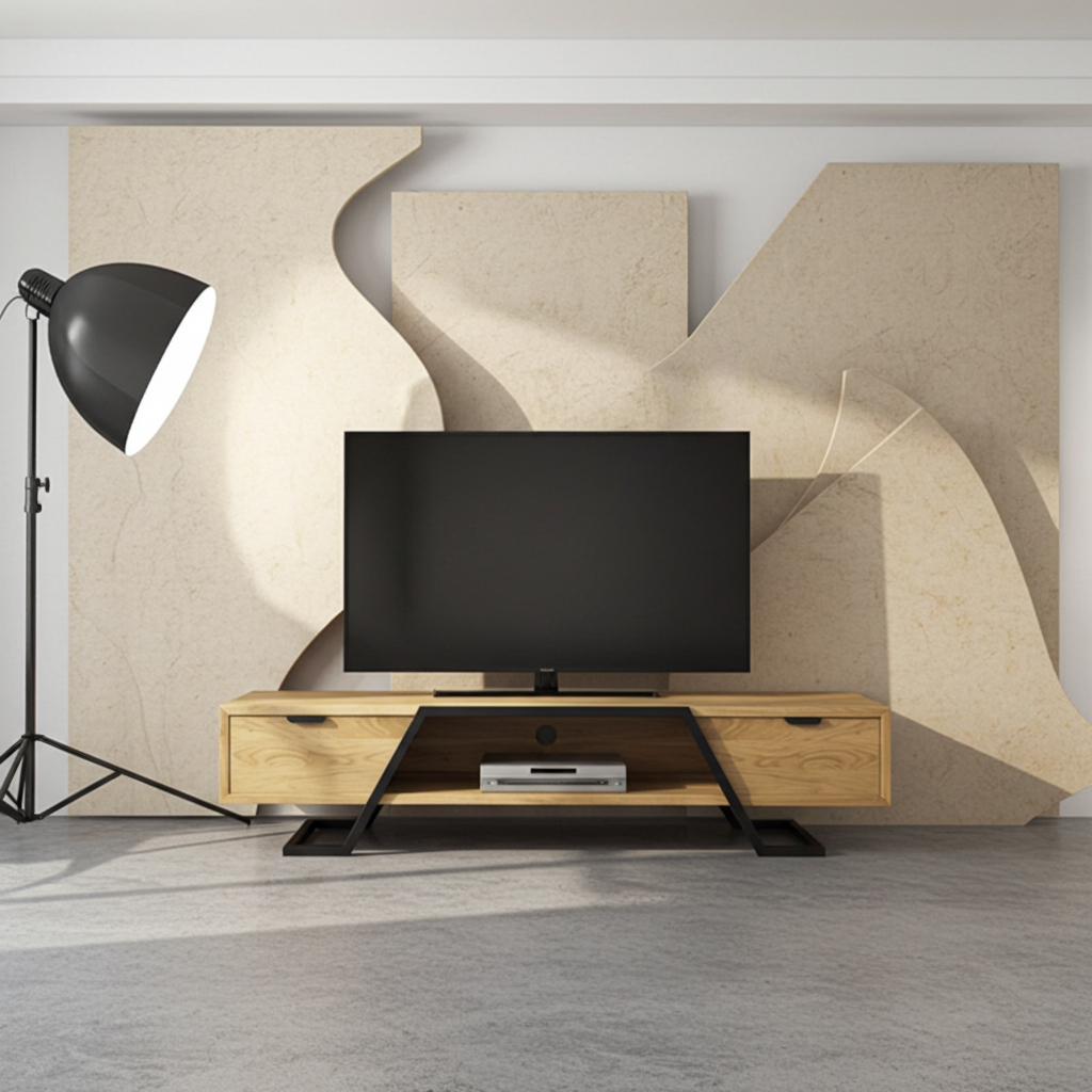 GMO Design Szafka RTV z litego drewna dębowego NANO NANO - zdjęcie 9