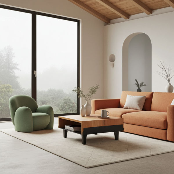 Stolik BOA – rozsuwany stolik kawowy - designerski mebel z litego drewna marki GMO Design
