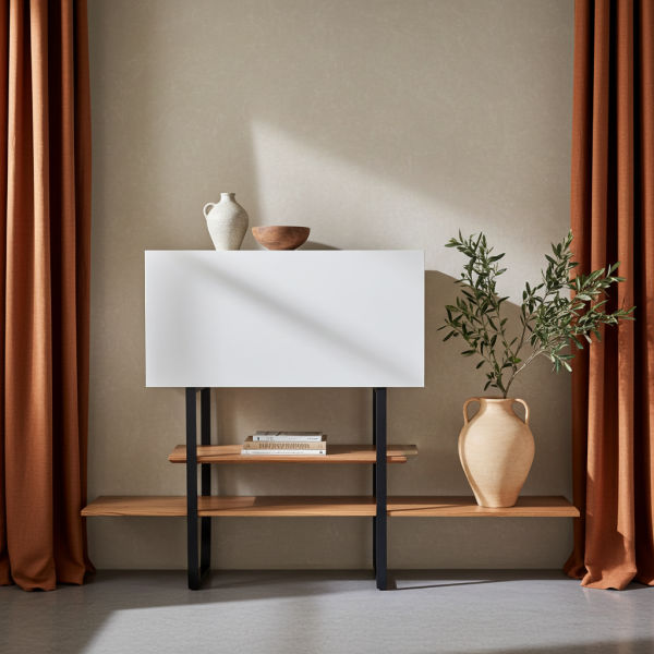 Regał na wymiar z litego drewna – ELEMENT Średni - designerski mebel z litego drewna marki GMO Design