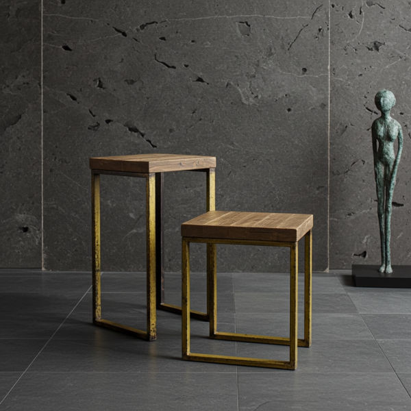 2o Stołki i konsolki - designerski mebel z litego drewna marki GMO Design